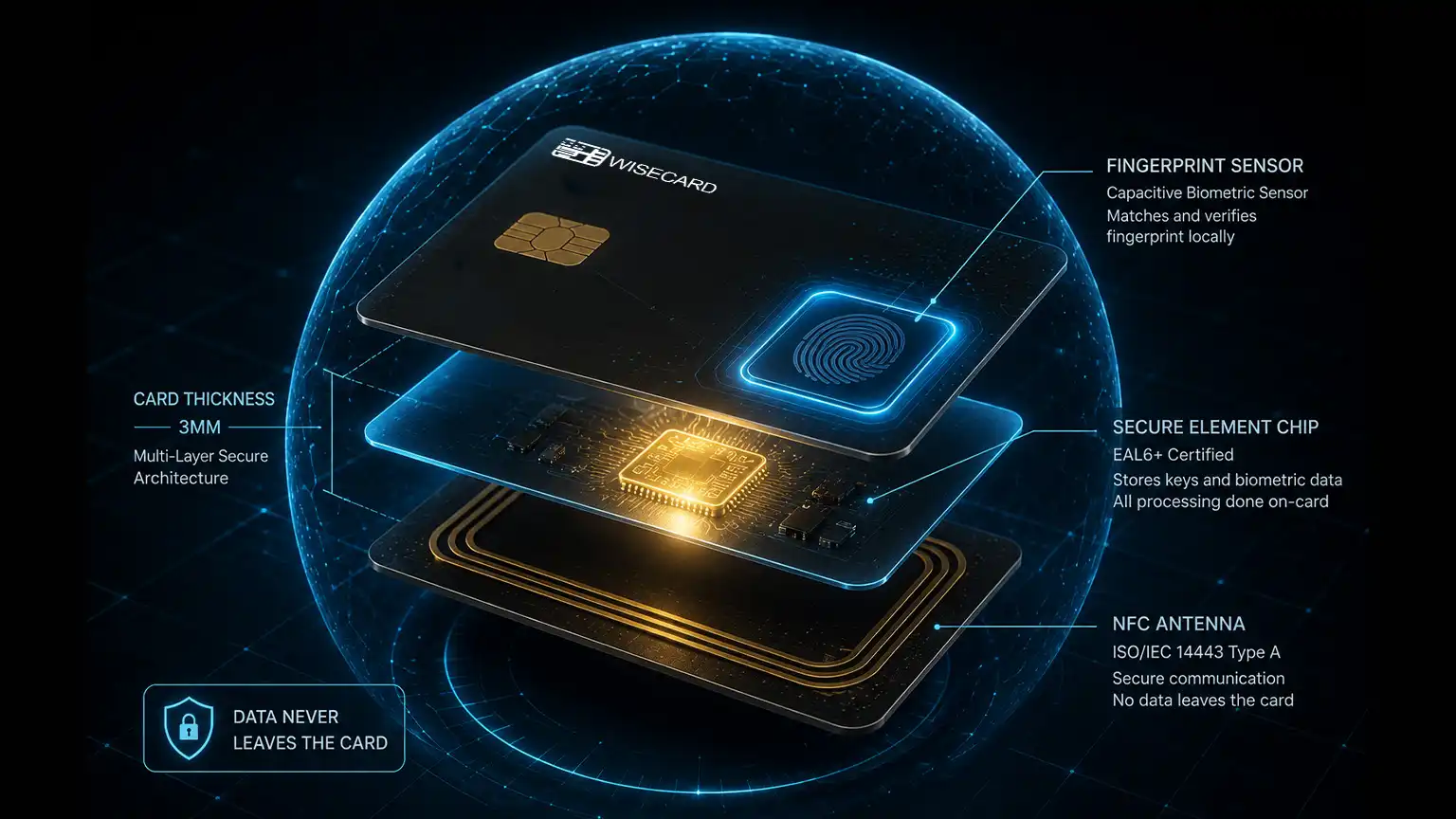 Wisecard EMV Fingerprint Card Wisecard EMV Fingerprint Card